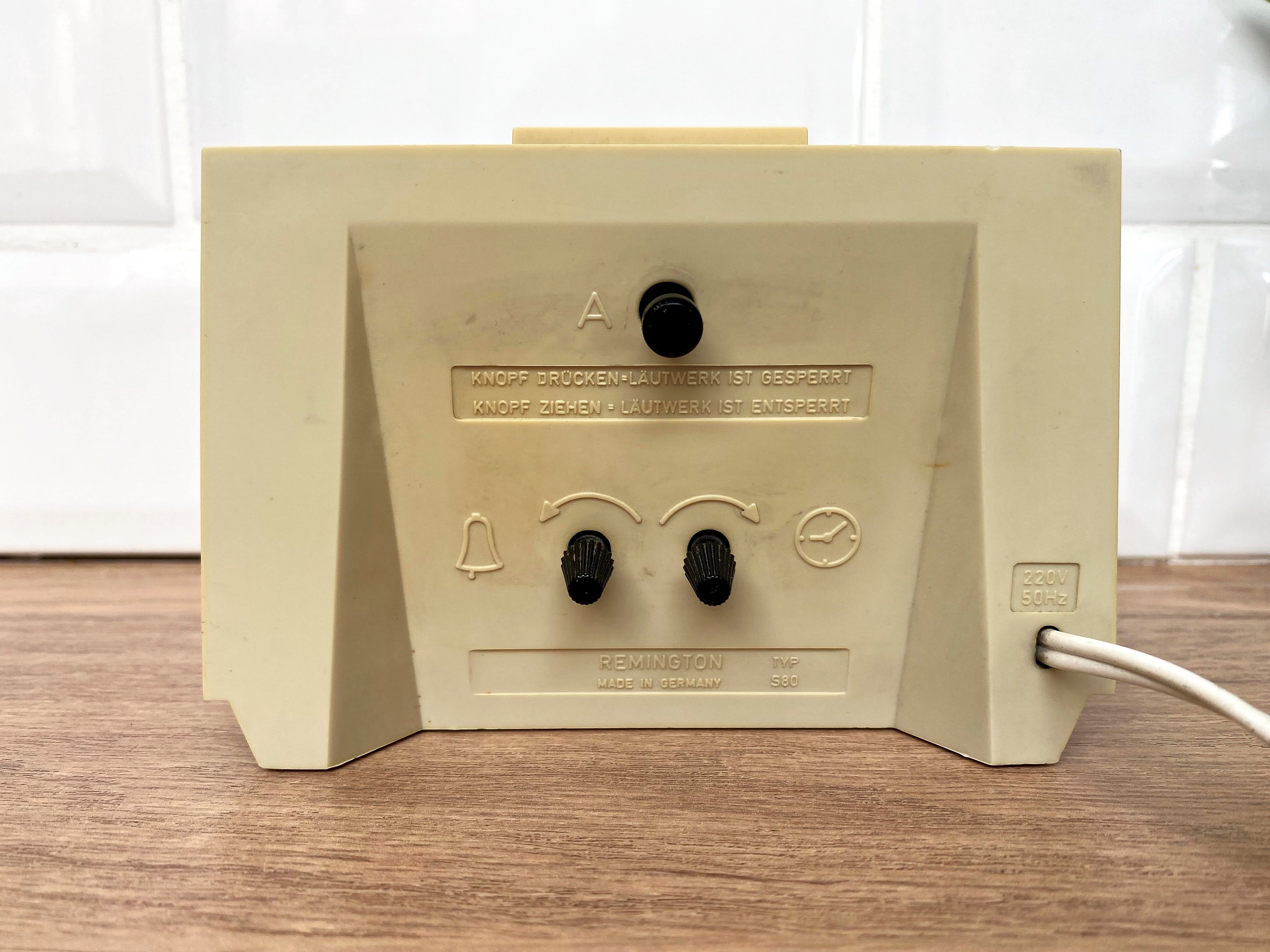 Vintage remington electric alarm clock