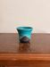 Pocket Vase Bowl Ashtray Raky Signed Pottery Craft Turquoise Z