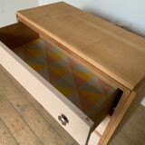 Vintage pink chest of drawers