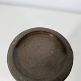 Jacques & Dani Ruelland Grey glazed ceramic roller vase