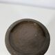 Jacques & Dani Ruelland Grey glazed ceramic roller vase