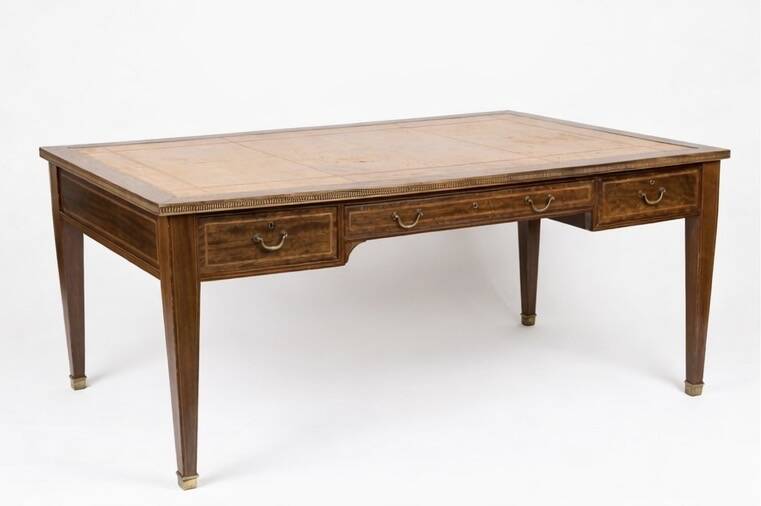 Large flat desk in Directoire style, 19th or early 20th century - urgent