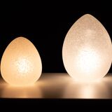 France set Egg lamps Domec Luminaires 1970s