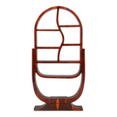 Bibliothèque modèle Serpent en placage rond – Style Art déco artisanal