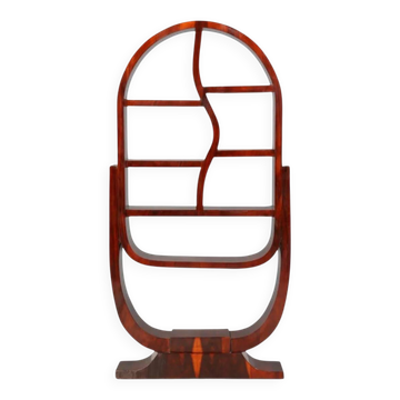 Serpent model library in round veneer – Art Deco handcrafted style