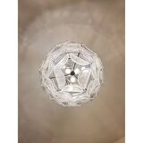 Contemporary Modern Clear "Petals"  Glass Chandelier