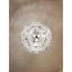 Contemporary Modern Clear "Petals" Glass Chandelier