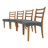 1960s Set of 4 Oak Dining Chairs ,Czechoslovakia