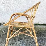 Fauteuil en rotin 1960