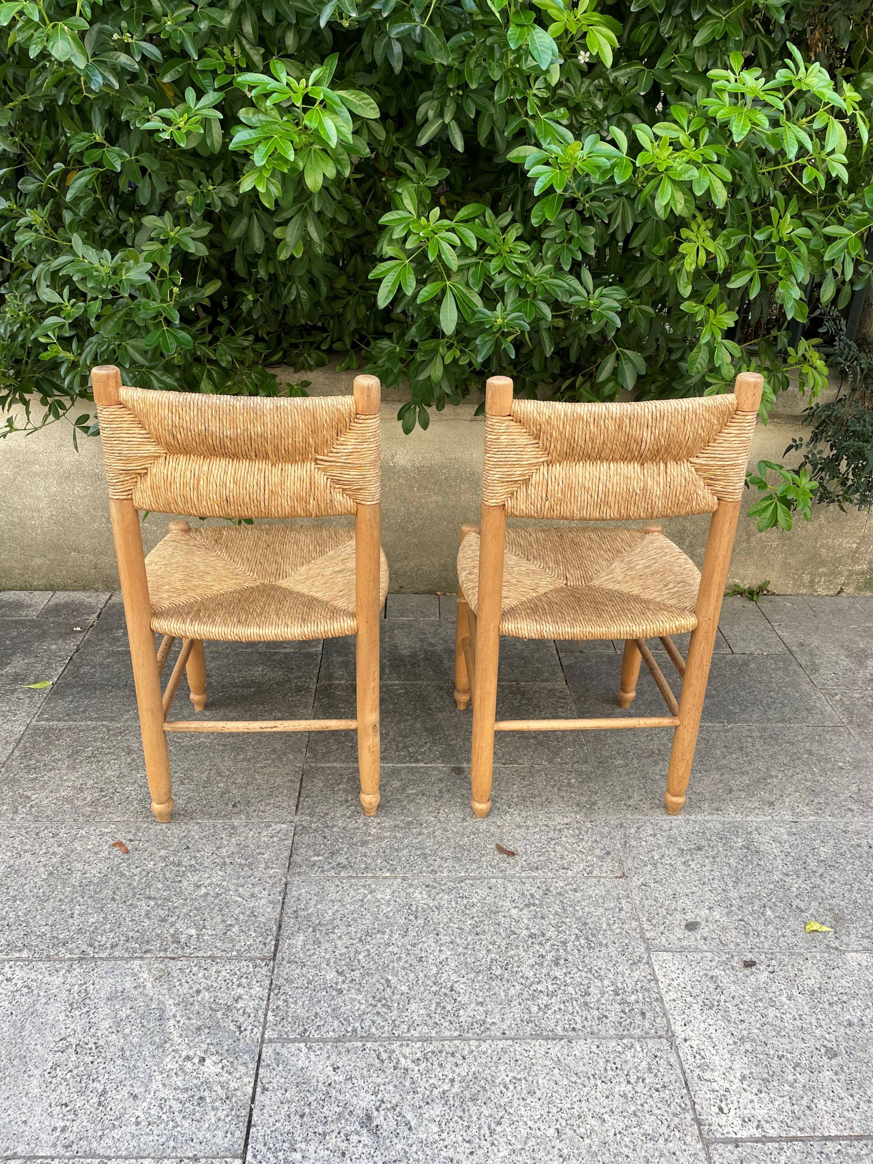 Pair of vintage brutalist chairs