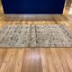 Antique Unique Aztec Design Muted Turkish Old Rug