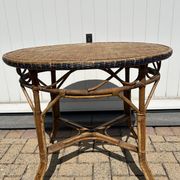 Table rotin et bambou