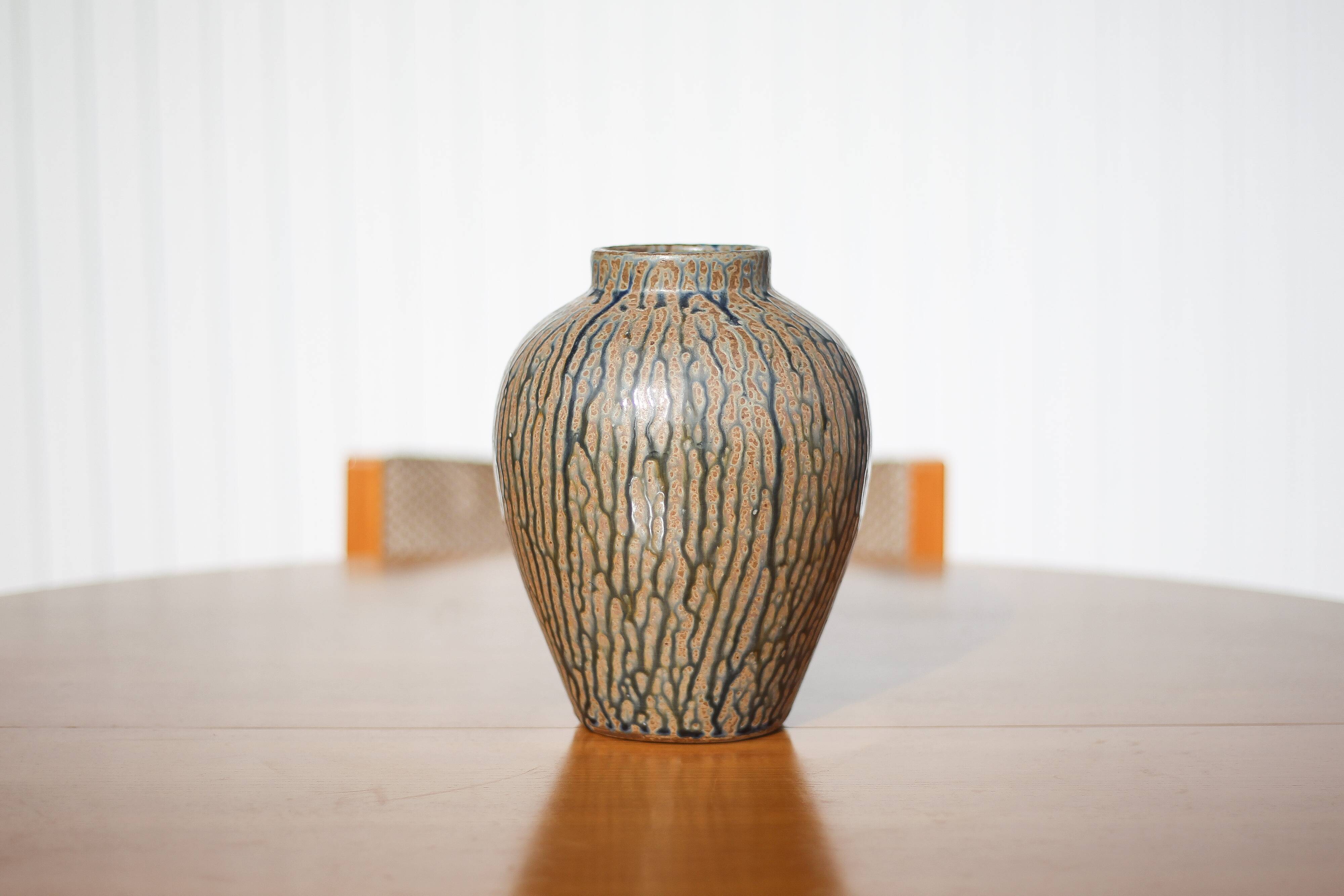 Glazed stoneware vase, decorative vase, lamp vase, flower pot