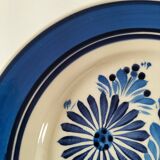 HB Quimper plate with floral decoration from the 60s-70s.