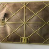 Mirror barber yellow plastic frame