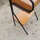 Pair of bedside tables from the 60s in gilded oak and tubes stamped Descher