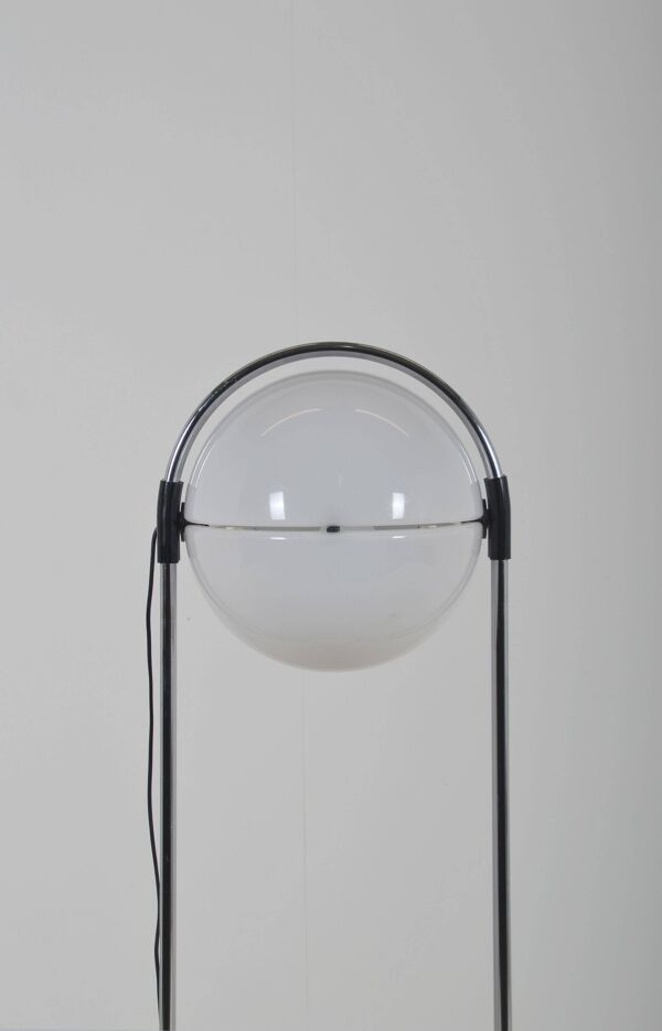 Lampe sur pied en grains de café rare par André Ricard pour Metalarte, années 1970.