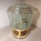 Art Deco glass lamp with touch control