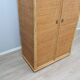 Vintage Dal Vera bamboo & rattan freestanding wardrobe 1970s