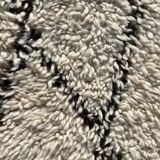 Long Berber hallway carpet Beni Ourain in wool 110x310 cm