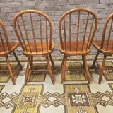 Set of 4 vintage Danish chairs 1970