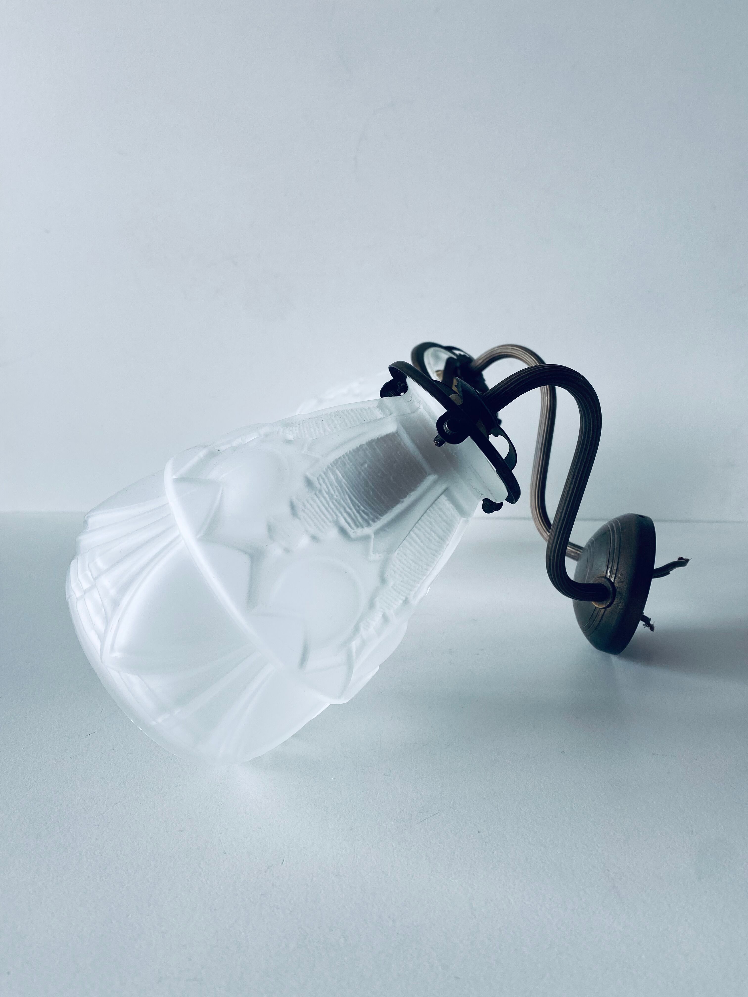 Art Deco wall lamp double fires