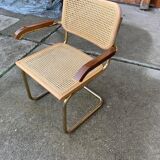 Mid-Century Modern Italian Marcel Breuer B64 Cesca Chair, 70s