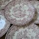 Assiettes Lunéville roses