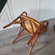 Vintage rattan armchair, seat to renovate