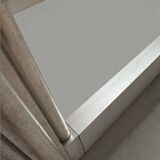 Aluminium coffee table with smoked glass by Georges Ciancimino, 1970.