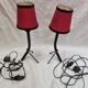 Brutalist bedside lamps