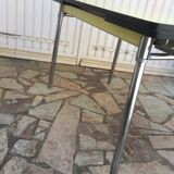 Plastilux yellow formica table with extensions 50s