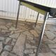 Plastilux yellow formica table with extensions 50s