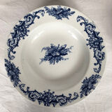 Lunéville Keller & Guérin, soup bowl and ten plates Maintenon