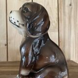 Ceramic dog statuette