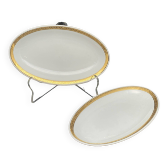 Limoges porcelain bowl with gold edging