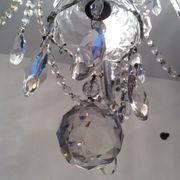 Old bohemian crystal chandelier for Deknudt