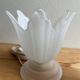 Vintage tulip glass flower lamp