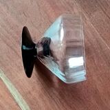 4 antique glass cups