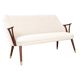Mid-Century Norwegian Teak & Boucle Sofa, 1960s.