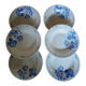 6 Moulin des Loups soup plates