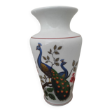 Porcelain vase with peacock decoration