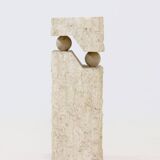 Postmodern Mactan stone pedestal, 1980s