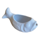 Vintage white ceramic fish sauce boat bruno evrard france