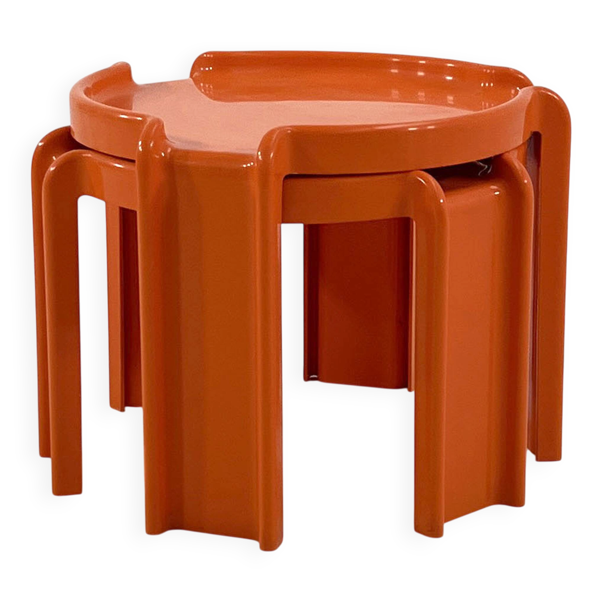 Pair of side tables by Giotto Stoppino for Kartell, 1970.
