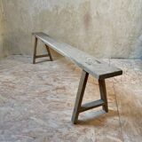 Paire de bancs rustiques