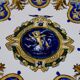 19th-century Gien earthenware plate in the Italian Renaissance style