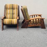 Oak armchairs