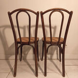 Set of 4 chairs bistrot 1900 by J and J Kohn model 462