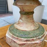 Hand-painted ceramic lamp - 1990